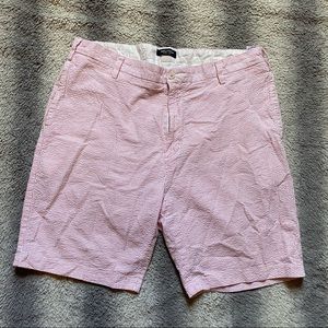 Nautica Pink Seersucker Flat Front Men’s Shorts